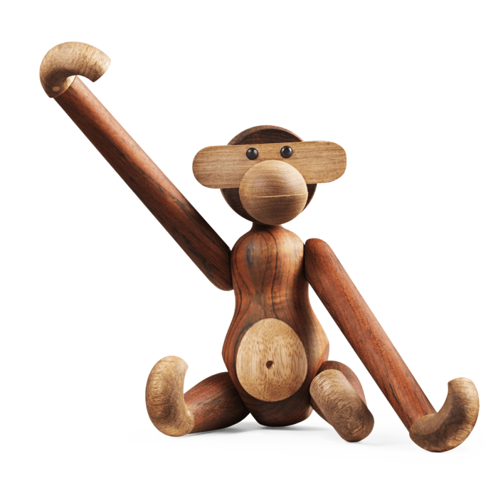 Kay Bojesen Monkey, Teak/Limba