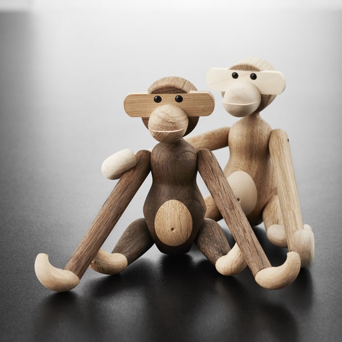 Kay Bojesen Monkey, Oak/Maple, Small