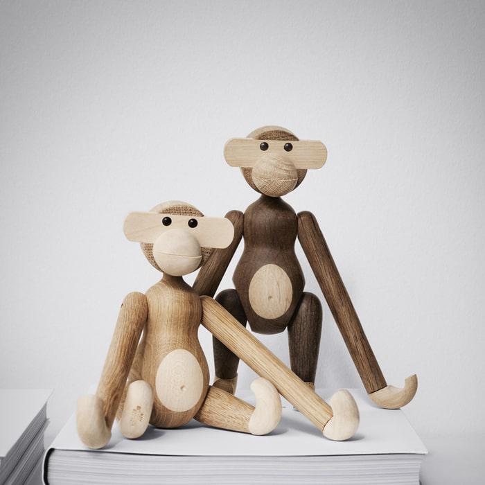 Kay Bojesen Monkey, Oak/Smoked Oak, Small