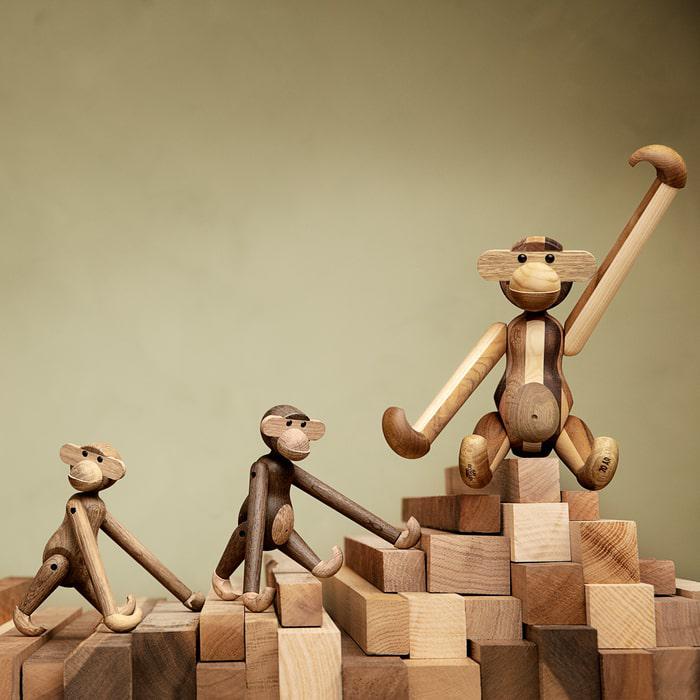 Kay Bojesen Monkey, Oak/Smoked Oak, Small