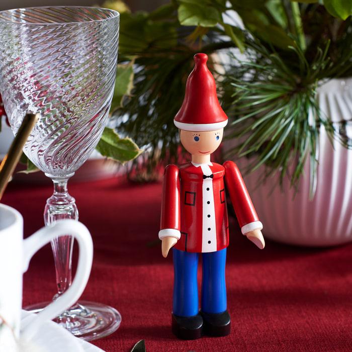 Kay Bojesen Christmas Ole, Red/Blue/White, H: 6.9"
