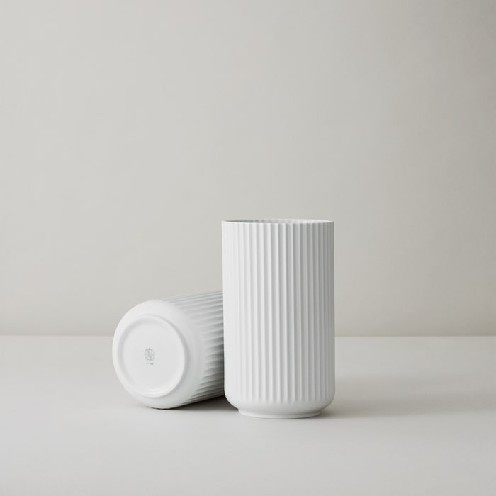 Lyngby Porcelæn Vase, White