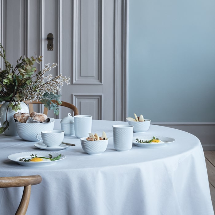 Lyngby Porcelæn Rhombe Bowl, White