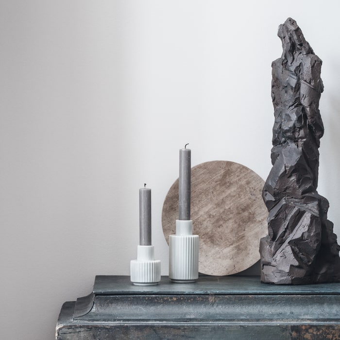 Lyngby Candleholder, White
