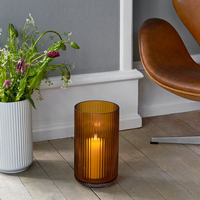 Lyngby Porcelæn Vase, Amber