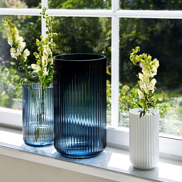 Lyngby Porcelæn Vase, Midnight Blue