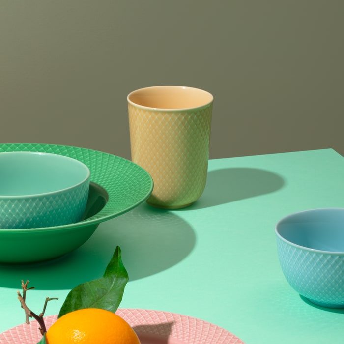 Lyngby Porcelæn Rhombe Color Mug, 11.2 Oz
