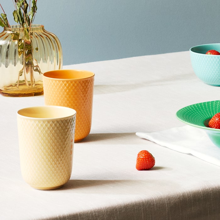 Lyngby Porcelæn Rhombe Color Mug, 11.2 Oz