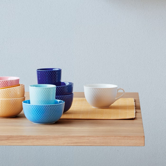 Lyngby Porcelæn Rhombe Color Bowl, Ø: 5.1"