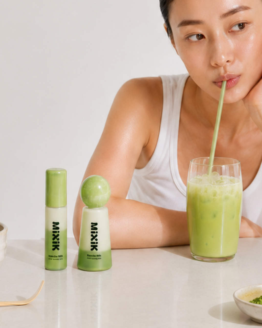 MIXIK Matcha Milk PDRN Soothing Mist