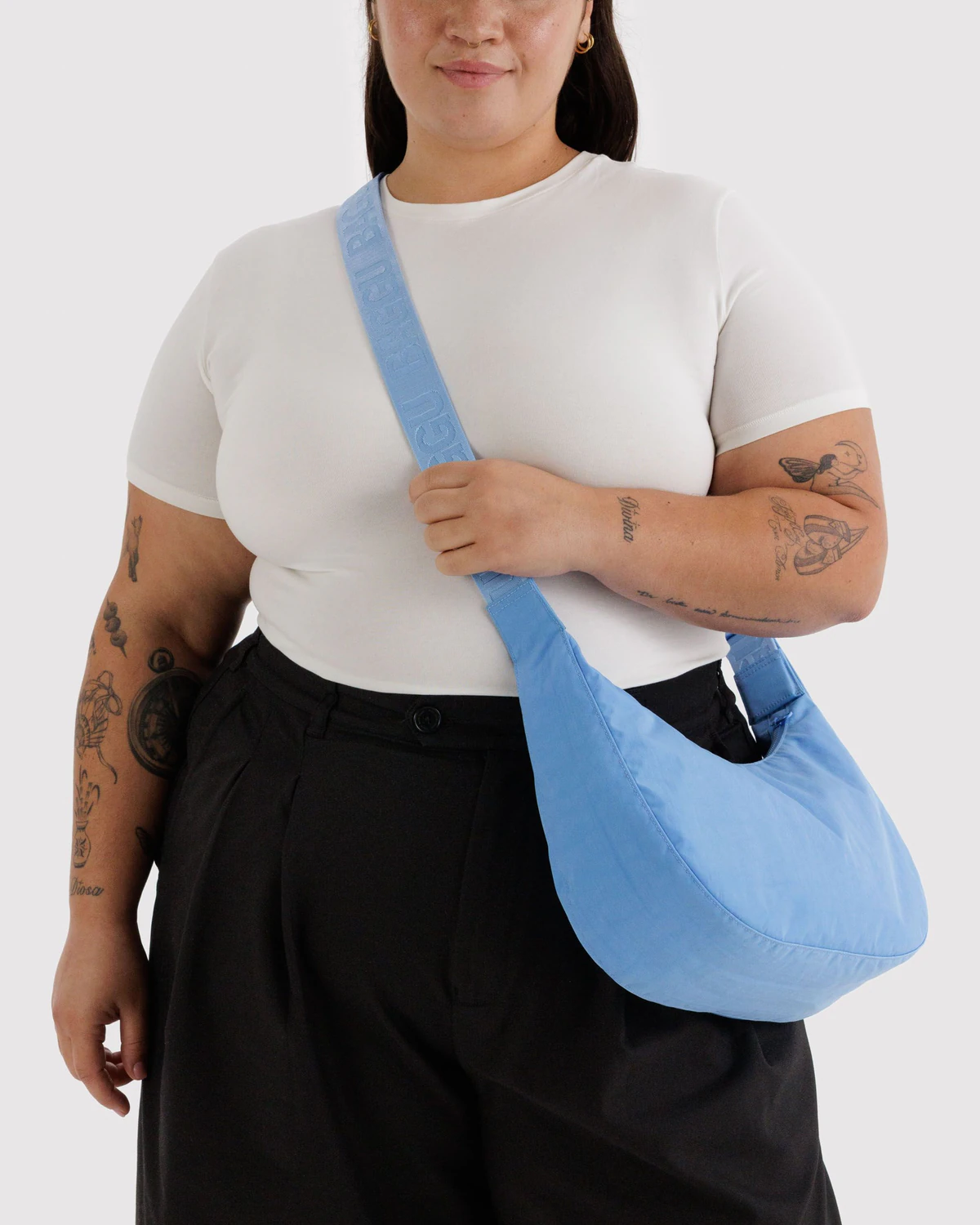 Medium Nylon Crescent Bag | Piscine