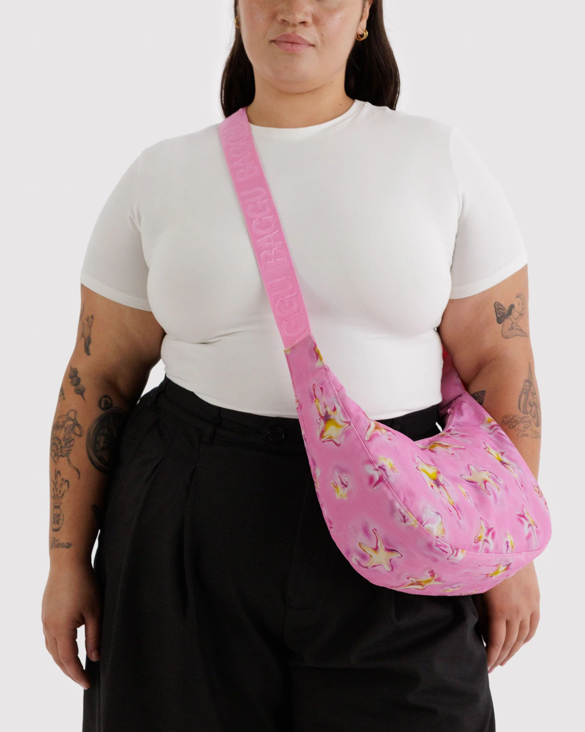 Medium Nylon Crescent Bag | Dancing Star