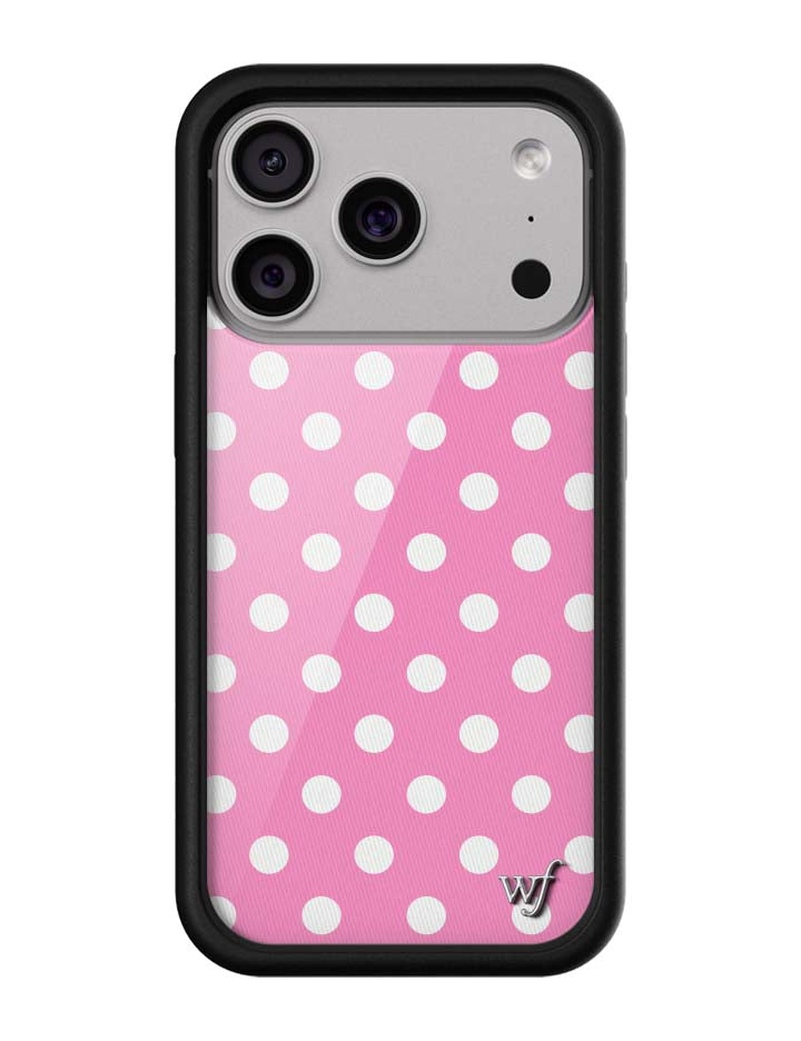 Polka Dot | Pink and White iPhone Case