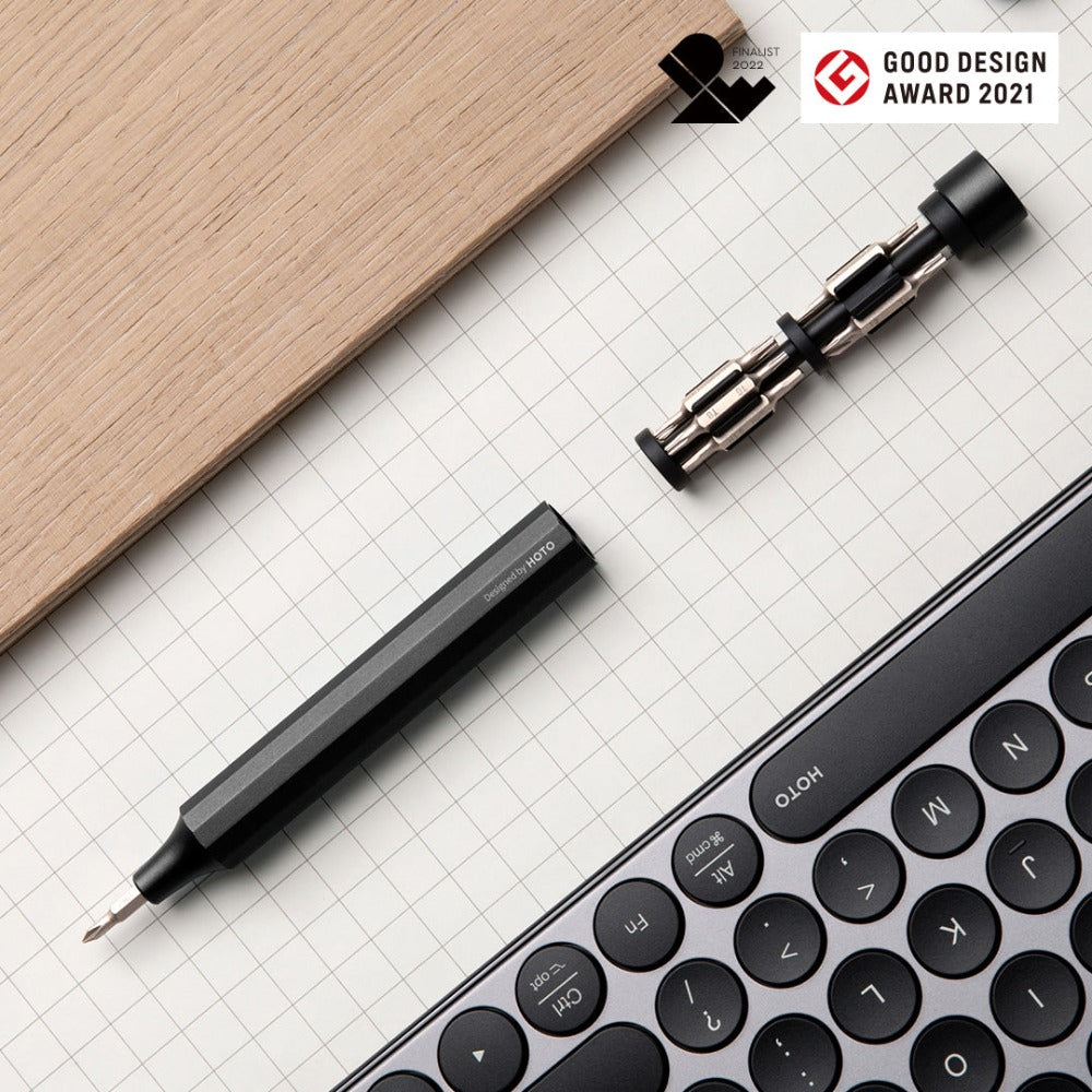HOTO Precision Manual Screwdriver Pen | Charcoal Black