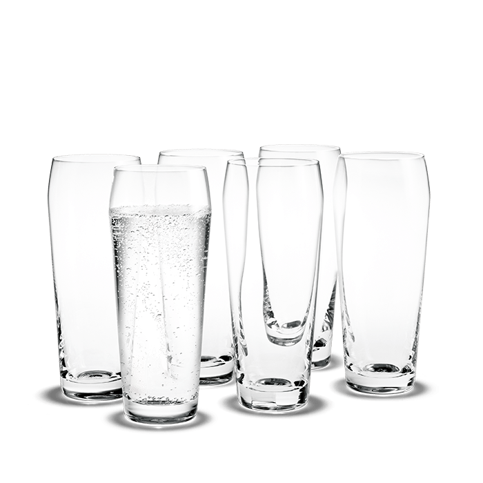 Holmegaard Perfection Tumbler, Clear, 15.2 Oz, 6 Pcs.