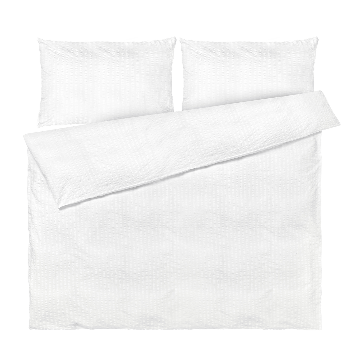 JUNA Bæk&Bølge Duvet Cover Set, White/White