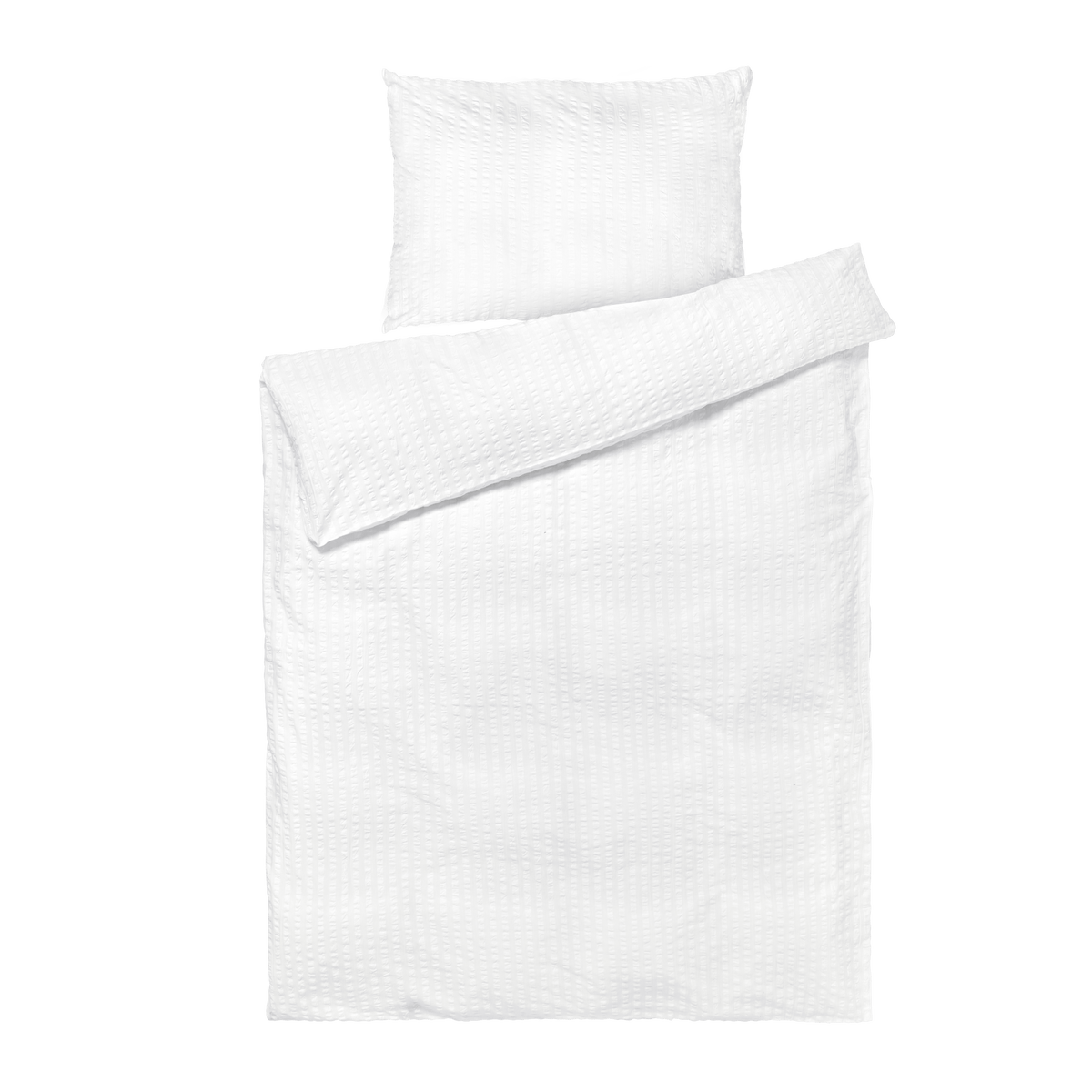 JUNA Bæk&Bølge Duvet Cover Set, White/White