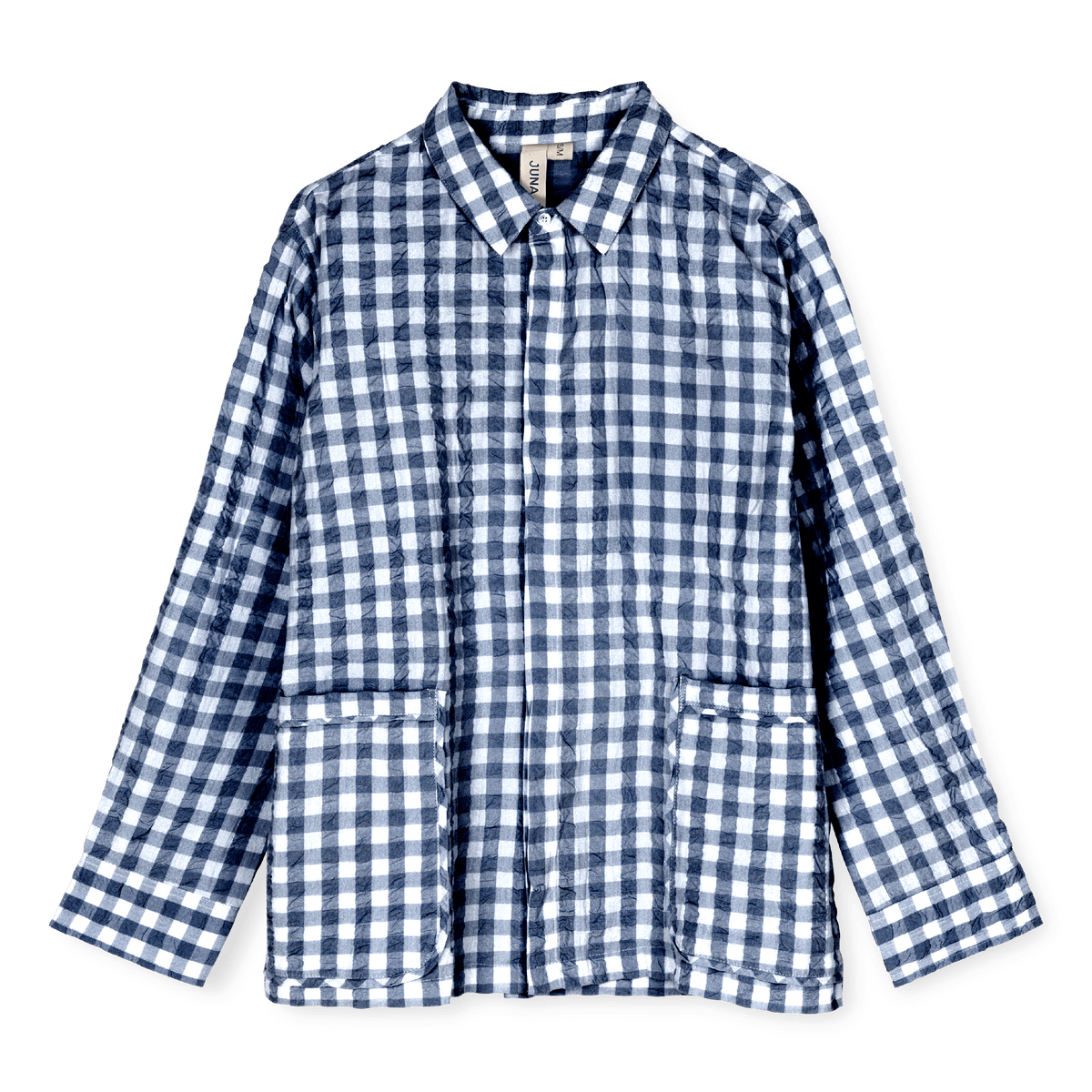 JUNA Bianca Lounge Shirt, Dark Blue/White