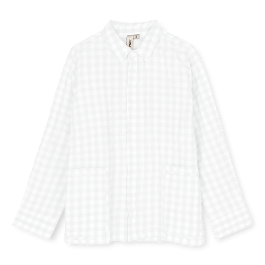 JUNA Bianca Lounge Shirt, White/White