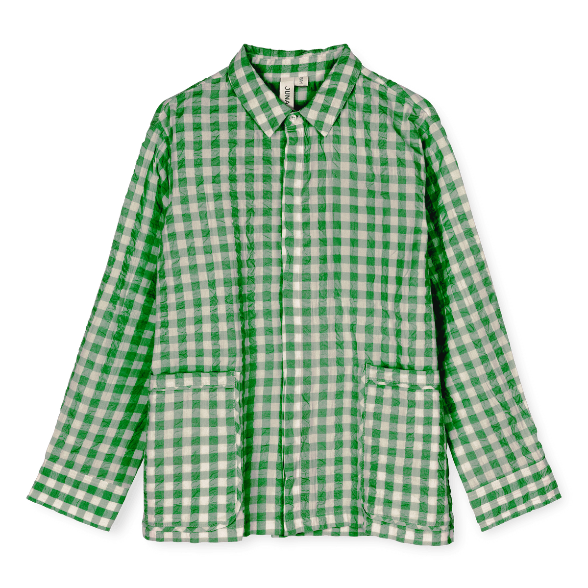 JUNA Bianca Lounge Shirt, Green/Sand