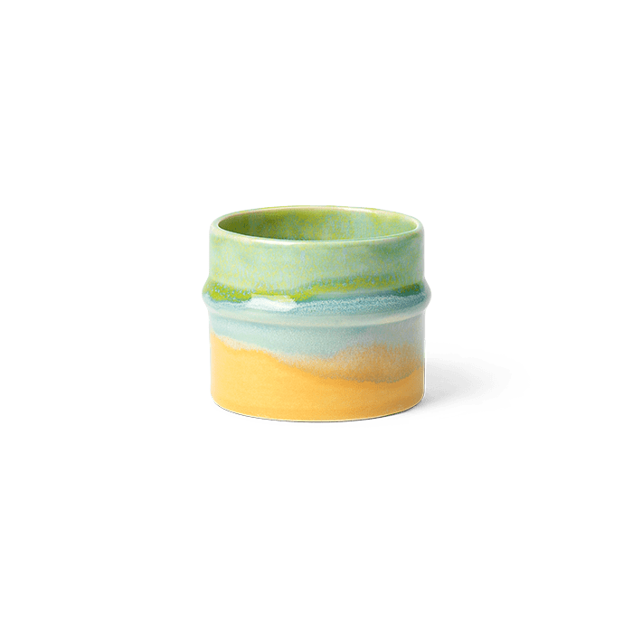 Kähler Poppery Mug, Apple Green/Mint/Yellow, 9.1 Oz