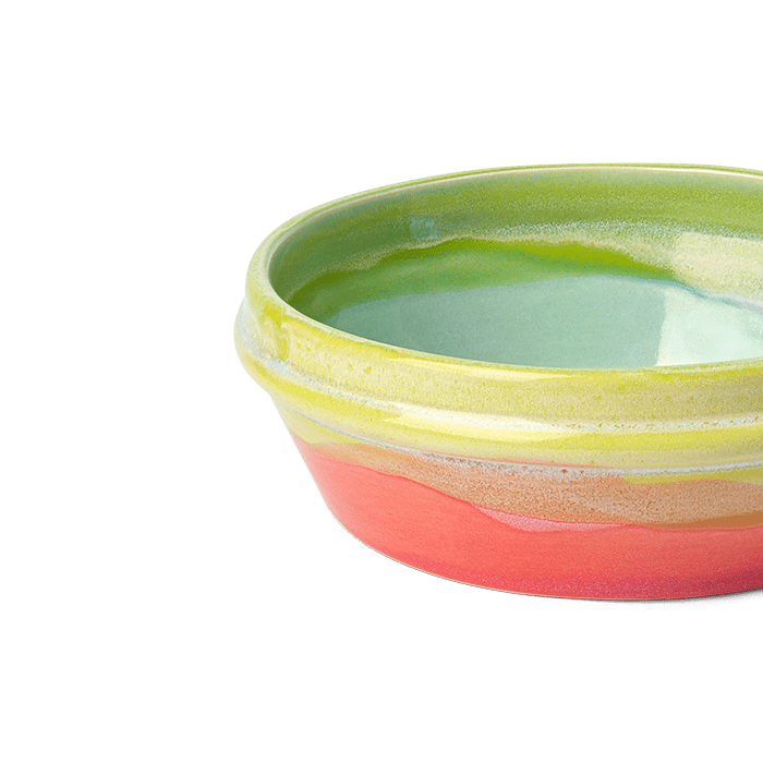 Kähler Poppery Bowl, Pink/Mint/Apple Green, Ø 6.3"