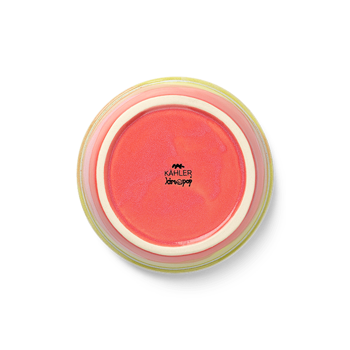 Kähler Poppery Bowl, Pink/Mint/Apple Green, Ø 6.3"