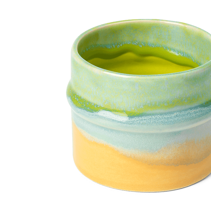 Kähler Poppery Mug, Apple Green/Mint/Yellow, 9.1 Oz