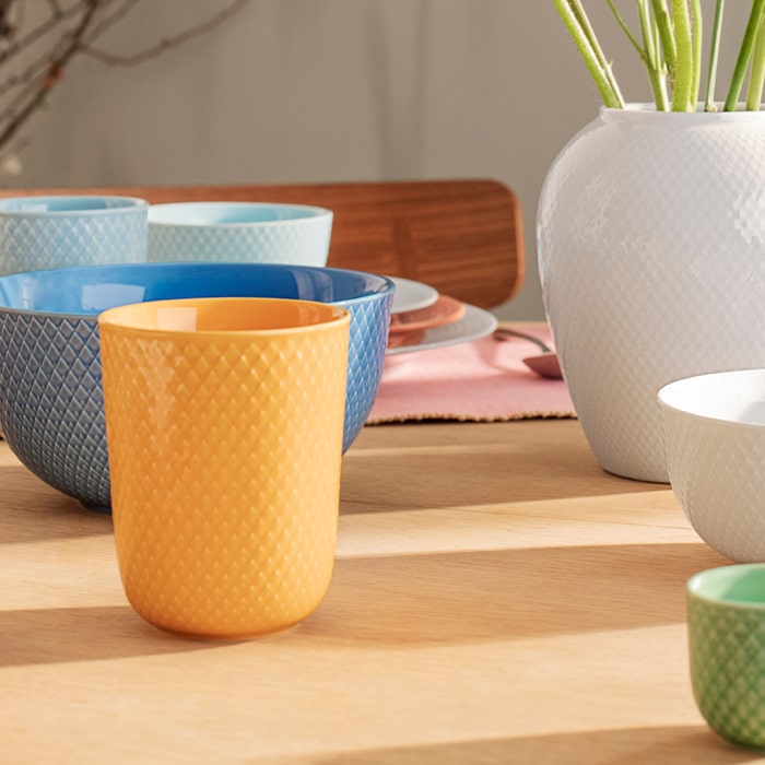 Lyngby Porcelæn Rhombe Color Mug, 11.2 Oz