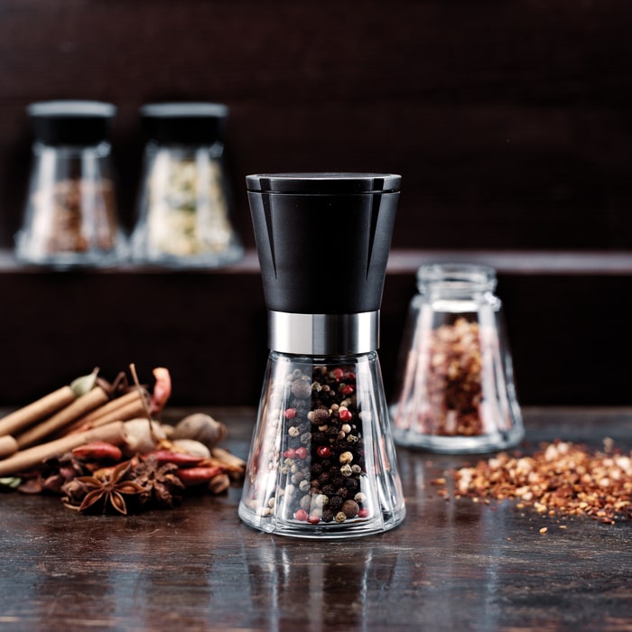 Rosendahl Grand Cru Grinder, Black/Steel, H: 5.7"