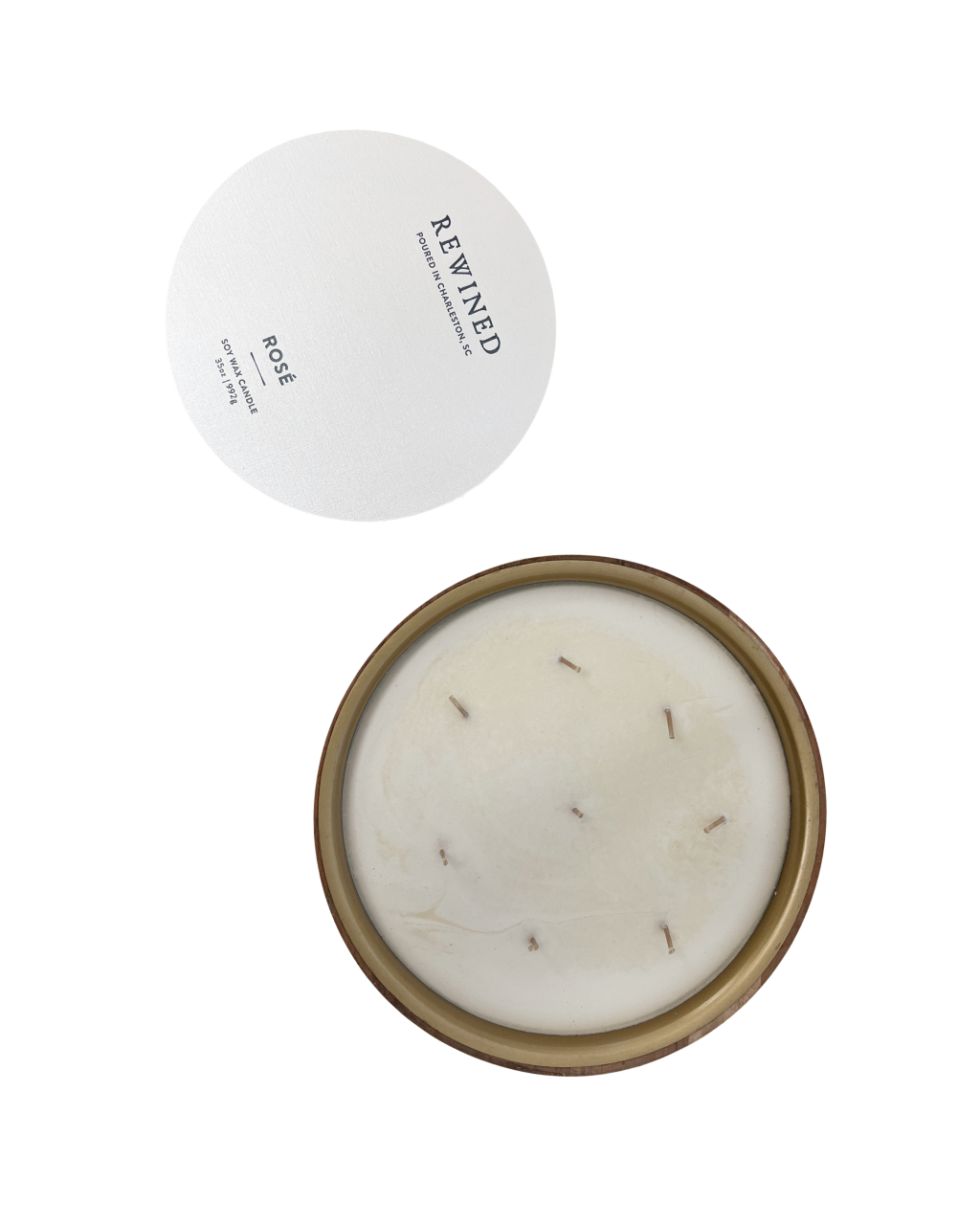 Rewined 35oz Candle - Rose