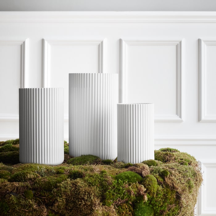 Lyngby Porcelæn Vase, White