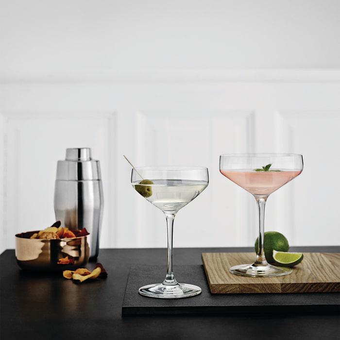 Holmegaard Perfection Cocktail Glass, Clear, 12.8 Oz, 6 Pcs.
