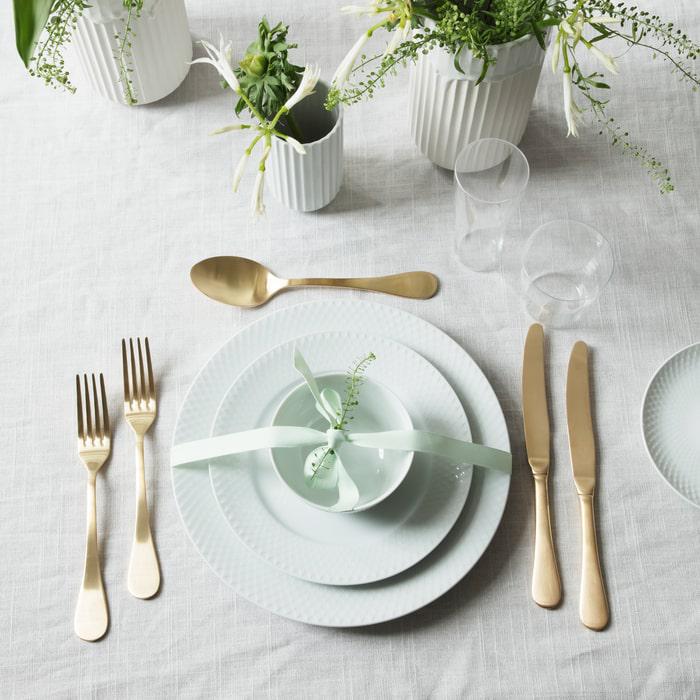 Lyngby Porcelæn Rhombe Bowl, White