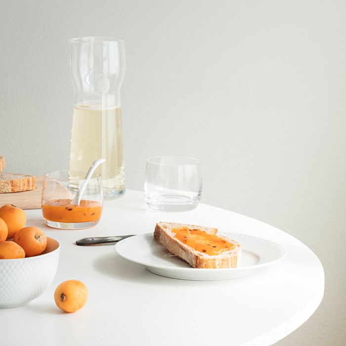 Lyngby Porcelæn Rhombe Plate, White