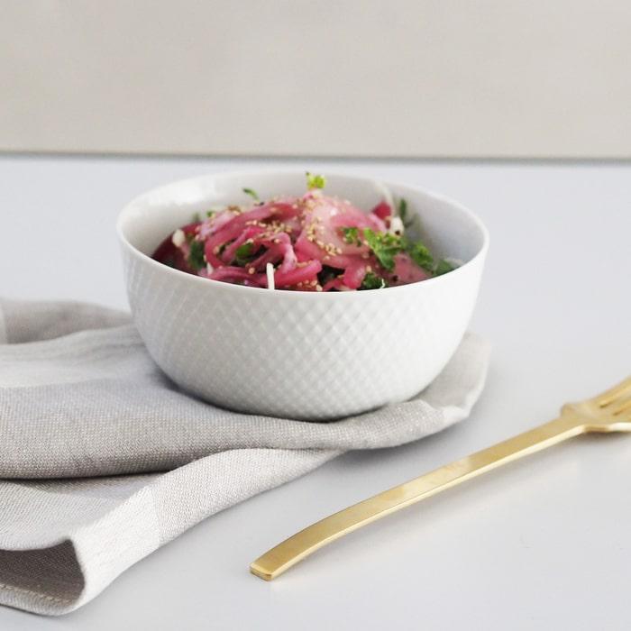 Lyngby Porcelæn Rhombe Bowl, White