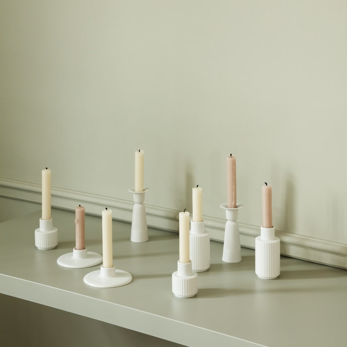 Lyngby Candleholder, White