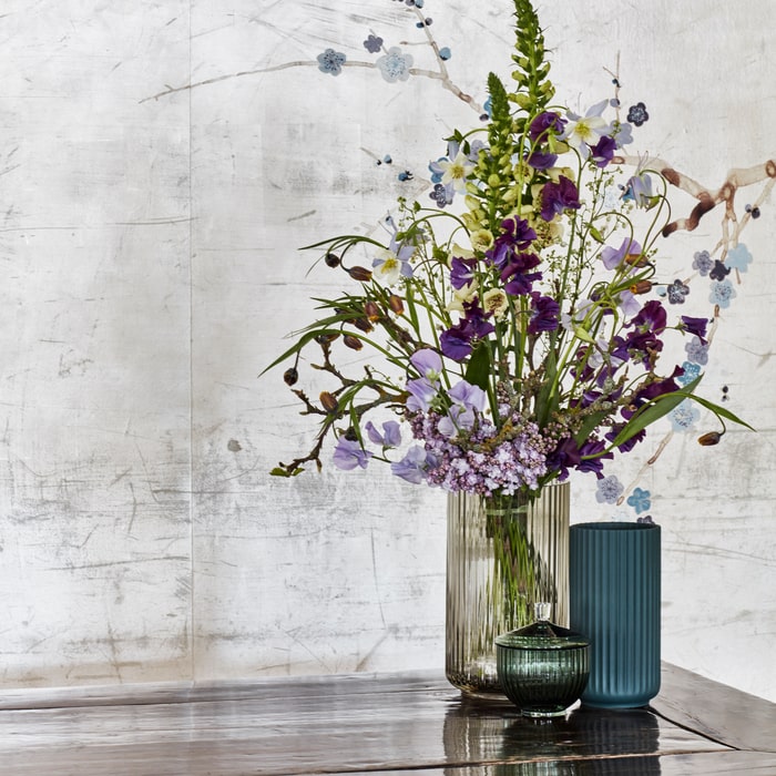 Lyngby Porcelæn Vase, Midnight Blue