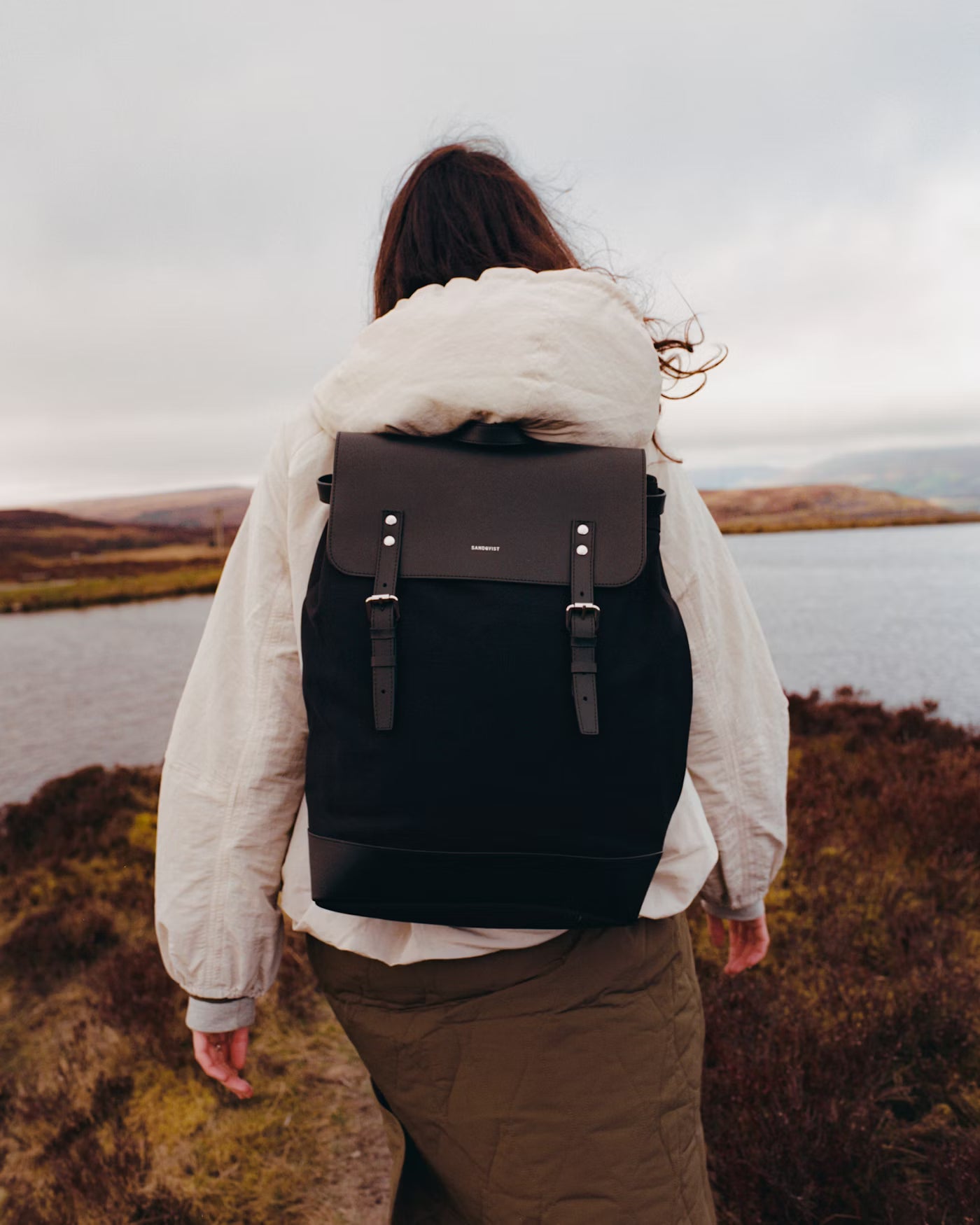 Sandqvist Hege Backpack Black in Nature