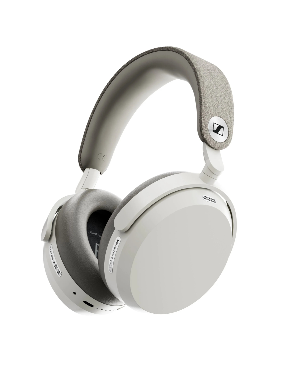 Sennheiser Momentum 5 Adaptive Noise-Cancelling Around-Ear Bluetooth Wireless Headphone | White