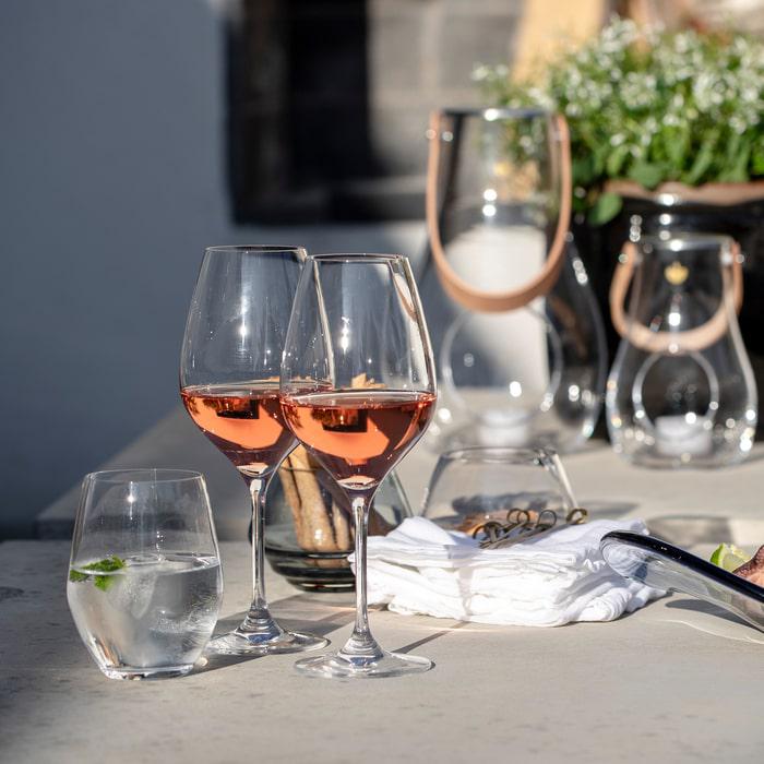Holmegaard Cabernet White Wine Glass, Clear, 12.2 Oz, 6 Pcs.