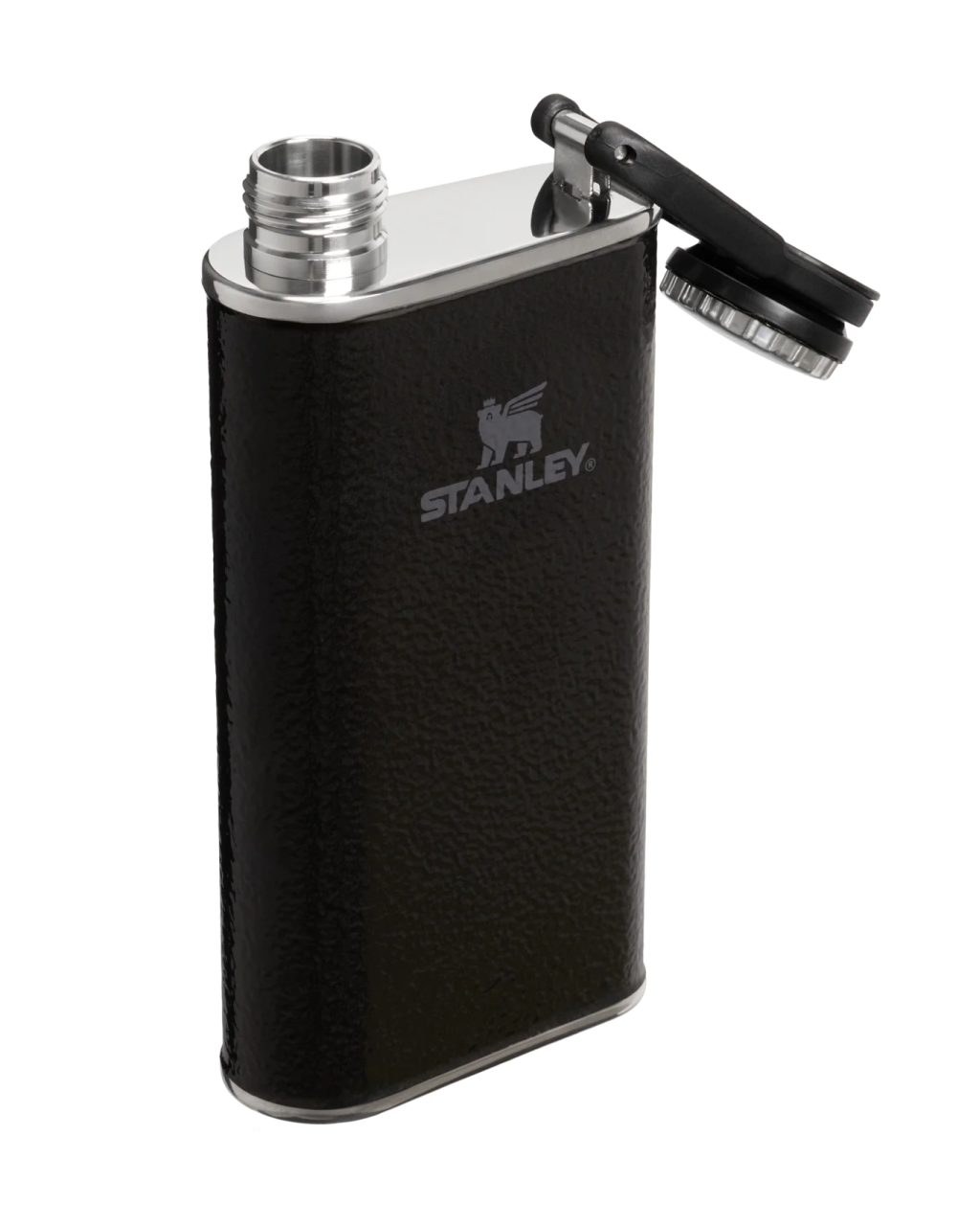 The Easy Fill Flask | Hammertone Black