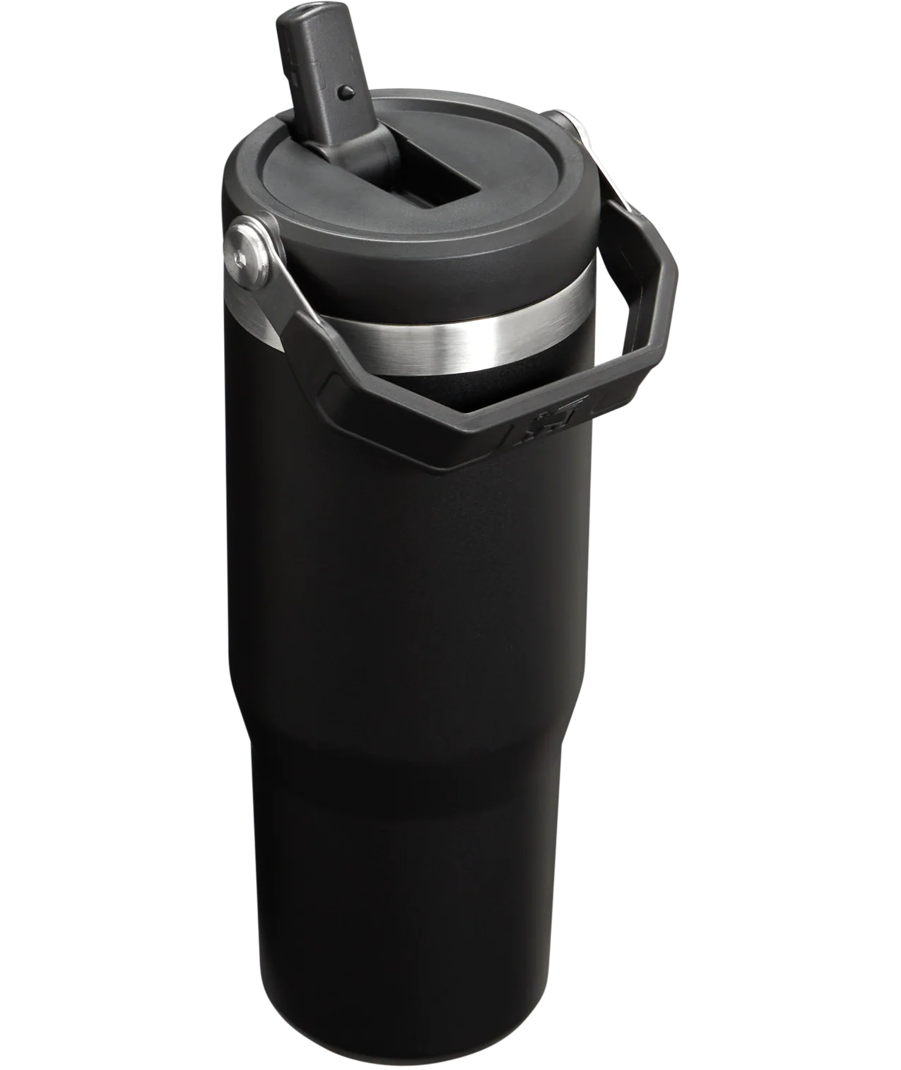 The IceFlow™ Flip Straw 2.0 Tumbler 30 oz | Black 2.0
