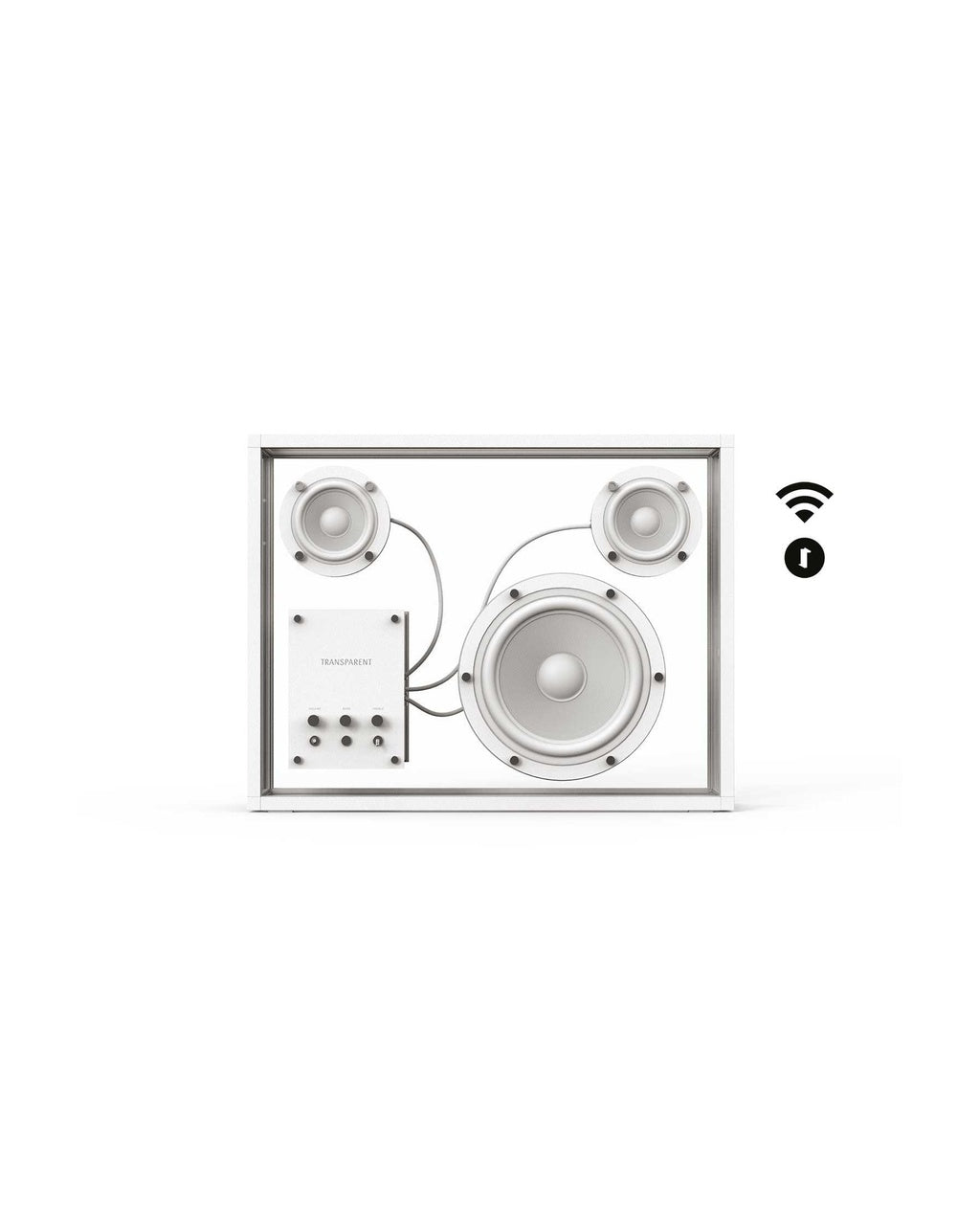 Transparent-speaker-white-1 | White