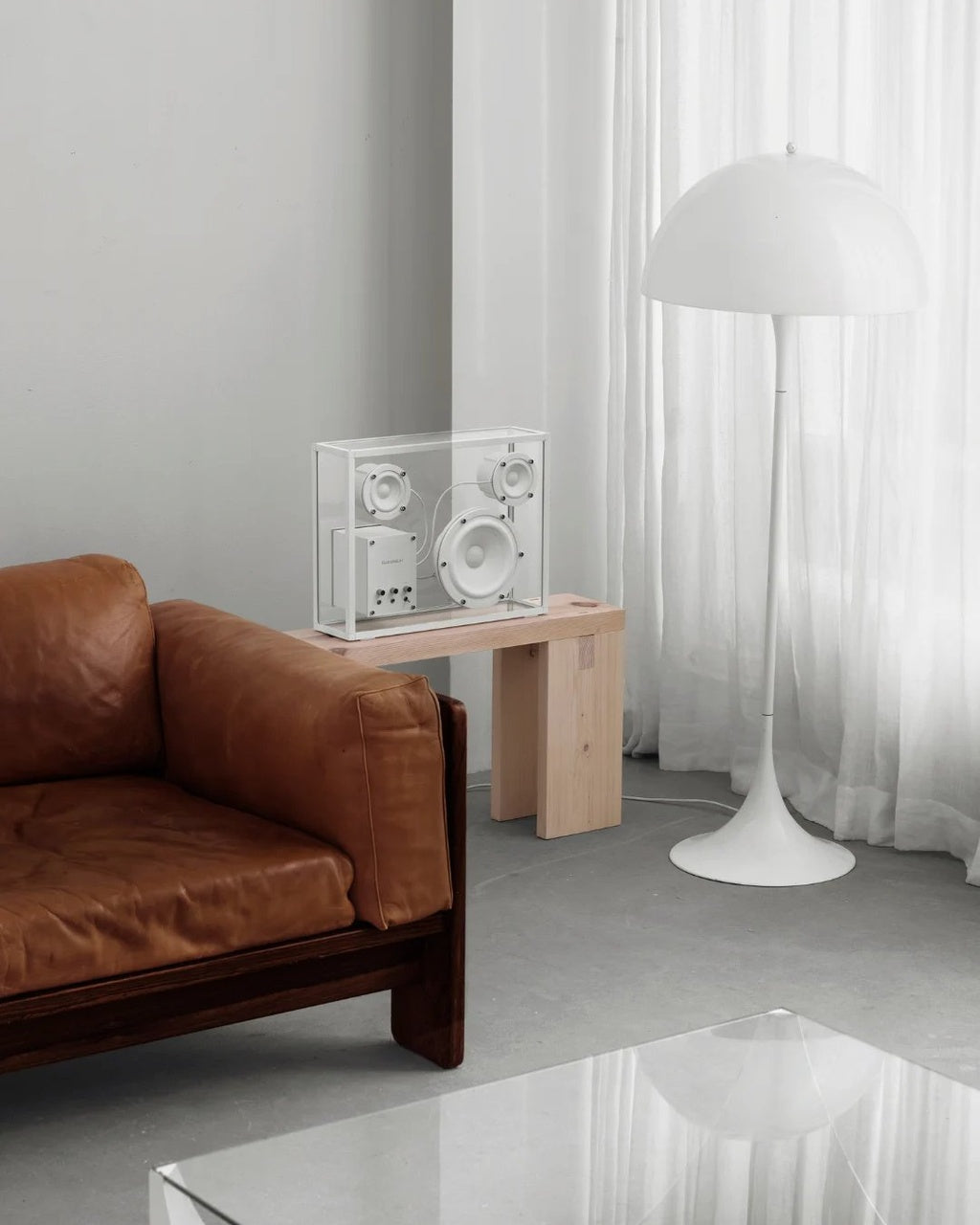 Transparent-speaker-white-1 | White