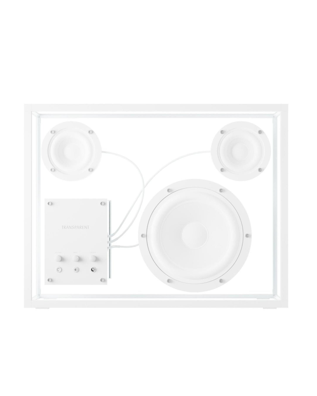 Transparent-speaker-white-1 | White
