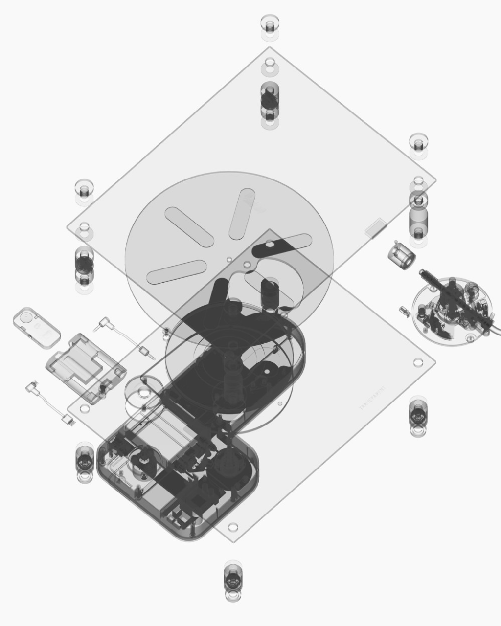 Transparent Turntable - Black
