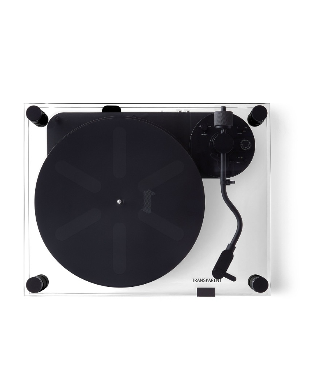 Transparent Turntable - Black