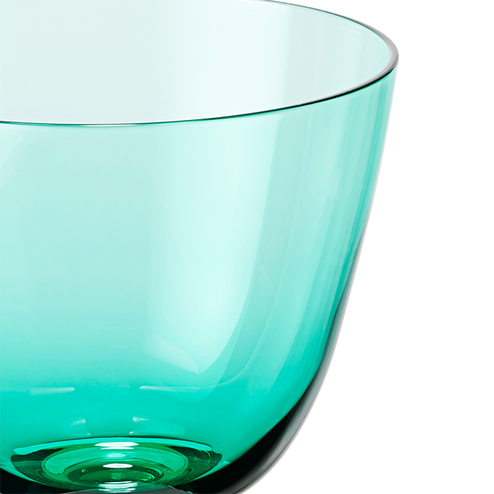 Holmegaard Flow Tumbler on foot, 11.8 Oz, 1 Pcs.