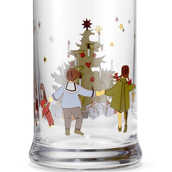Holmegaard Christmas Water Glass, Multi, 9.5 Oz, 1 Pcs.